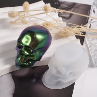 Epoksi Büyük Boy Kuru Kafa Kafatası Kalıbı Silikon 11.2x7.6cm GT9547