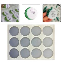 Epoksi Çoklu Yuvarlak Daire Magnet Kalıbı Silikon 5.8x5.8cm EM405