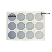 Epoksi Çoklu Yuvarlak Daire Magnet Kalıbı Silikon 5.8x5.8cm EM405