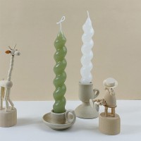 Poli Karbon Mum Kalıbı Mika Mum Kalıbı Spiral Burgulu Model 19.3x2.9cm GT-6243