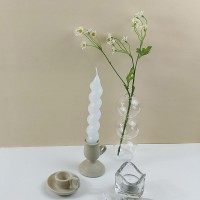 Poli Karbon Mum Kalıbı Mika Mum Kalıbı Spiral Burgulu Model 19.3x2.9cm GT-6243