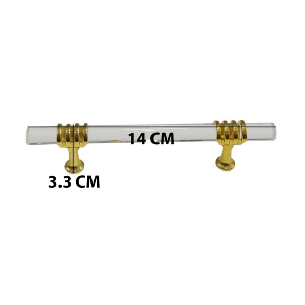 Epoksi Tepsi Kulp Şeffaf Cam Kulp Gold