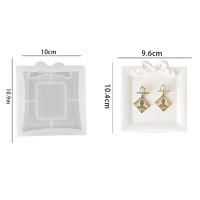 Epoksi Fincan Kahve Bardak Altlığı Fiyonk Temalı Bardak Altı Kalıbı Silikon 10x10.9cm