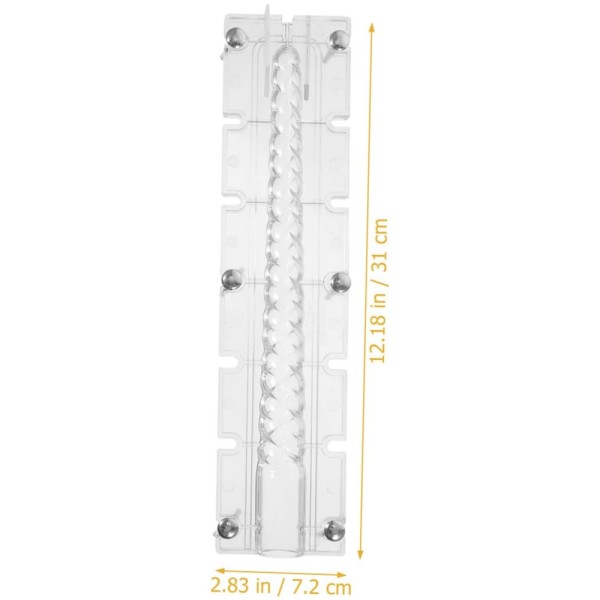 Poli Karbon Mum Kalıbı Şamdanlık Uzun Burgulu 31cm