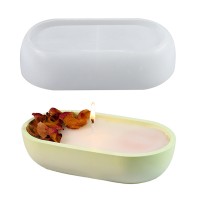 Epoksi Oval Kase Mumluk Beton Saksı Taş Tozu Kase Kalıbı Silikon 17.5x10cm Epoksi Oval Kase Mumluk Beton Saksı Taş Tozu Kase Kalıbı Silikon 17.5x10cm