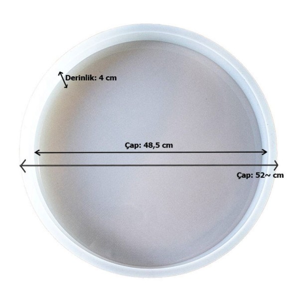 Epoksi Sehpa Kalıbı Yuvarlak Daire Sehpa Kalıbı Silikon 48,5cm ( Ön Sipariş 3-5 İş Günü ) Epoksi Sehpa Kalıbı Yuvarlak Daire Sehpa Kalıbı Silikon 48,5cm ( Ön Sipariş 3-5 İş Günü )