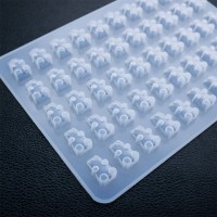 Epoksi Çoklu Jelibon Kalıbı Haribo Kalıbı Silikon 1.8x1cm