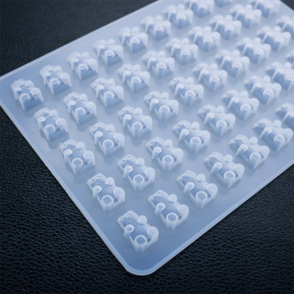 Epoksi Çoklu Jelibon Kalıbı Haribo Kalıbı Silikon 1.8x1cm