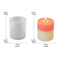 Epoksi Mum Boncuk Kabarcıklı Kalıbı Bubble Desenli Taş Tozu Kalıbı Silikon 6.7x7.8cm