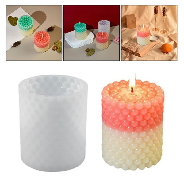 Epoksi Mum Boncuk Kabarcıklı Kalıbı Bubble Desenli Taş Tozu Kalıbı Silikon 6.7x7.8cm