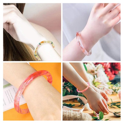 Epoksi Bilezik Kalıbı Silikon Bilezik Kalıbı 7.8x1.5cm GT9299