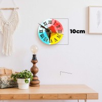 Epoksi Roma Saat Kalıbı Mini Boy Saat Kalıbı Silikon 10x10cm GT9088