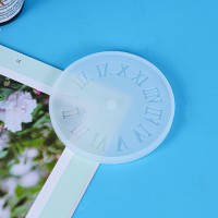 Epoksi Roma Saat Kalıbı Mini Boy Saat Kalıbı Silikon 10x10cm GT9088