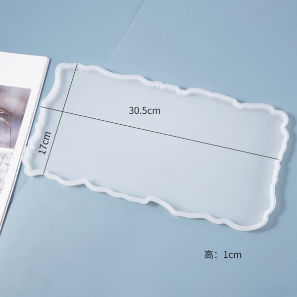 Epoksi Tepsi Kalıbı Dikdörtgen Tepsi Kalıbı Dalgalı Model Kalıbı Silikon 30.5x17x0.8cm Epoksi Tepsi Kalıbı Dikdörtgen Tepsi Kalıbı Dalgalı Model Kalıbı Silikon 30.5x17x0.8cm