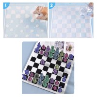 Epoksi Satranç Tahtası Kalıbı Silikon Orta Boy 18x18cm Taş Kalıbı Hediyeli Epoksi Satranç Tahtası Kalıbı Silikon Orta Boy 18x18cm Taş Kalıbı Hediyeli