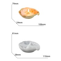 Epoksi Deniz Kabuğu Çerezlik Kalıbı Deniz Kabuğu Taş Tozu Kalıbı Deniz Kabuğu Mumluk Kalıbı Silikon 10.8x7.9cm