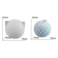 Epoksi Süs Kalıbı Su Damlası Desenli Mumluk Kalıbı Taş Tozu Damla Sabun Kalıbı Silikon 7.2x7.2cm