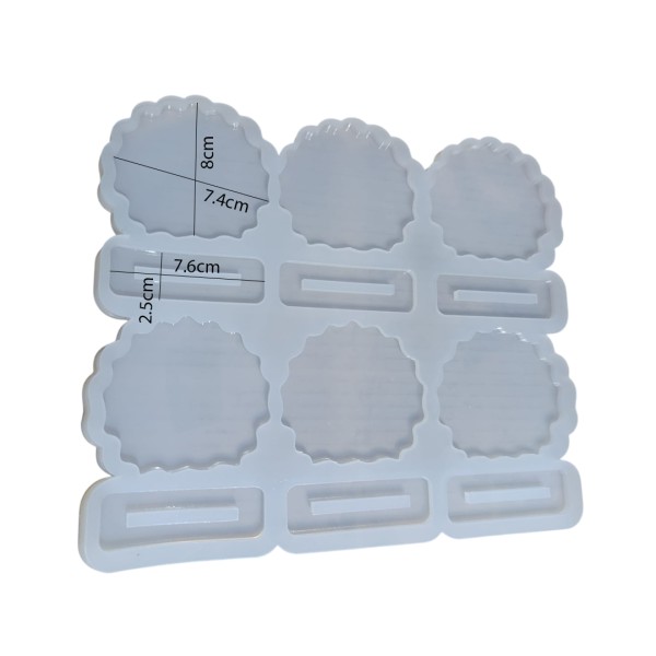 Epoksi Magnet Kalıbı Ayaklı Masa Süsü Çoklu Magnet Kalıbı Silikon 8x7.4cm