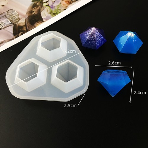 Epoksi Elmas Kolye Kalıbı Kristal Elmas Küpe Kalıbı Silikon 2.6x2.4cm Epoksi Elmas Kolye Kalıbı Kristal Elmas Küpe Kalıbı Silikon 2.6x2.4cm