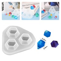Epoksi Elmas Kolye Kalıbı Kristal Elmas Küpe Kalıbı Silikon 2.6x2.4cm