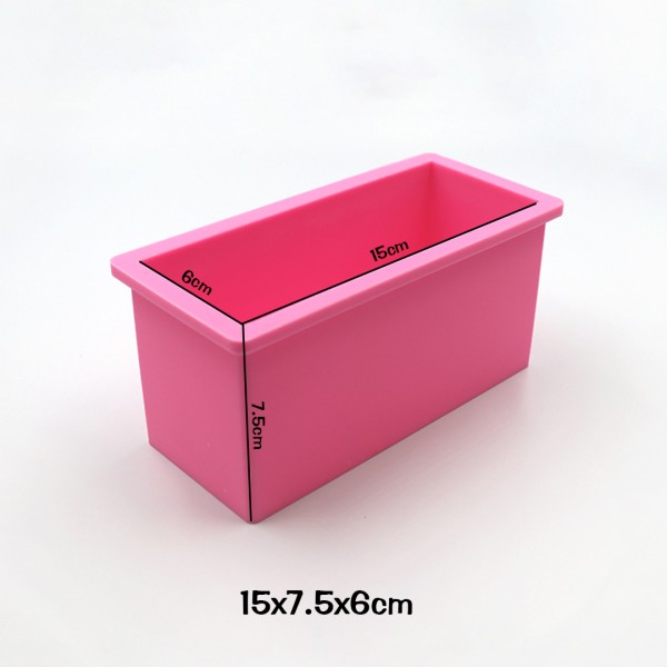 Epoksi Dikdörtgen Obje Kalıbı Dikdörtgen Pasta Kalıbı Derin Dikdörtgen Sabun Kalıbı 15x7.5x6cm