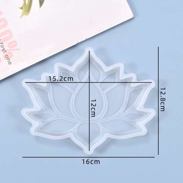 Epoksi Lotus Çiçek Bardak Altlığı Kalıbı Lotus Bardak Altı Kalıbı Silikon 15.2x12cm Epoksi Lotus Çiçek Bardak Altlığı Kalıbı Lotus Bardak Altı Kalıbı Silikon 15.2x12cm