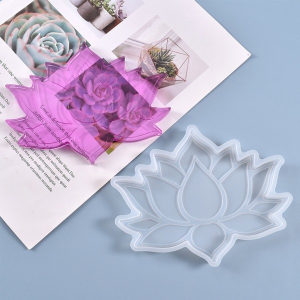 Epoksi Lotus Çiçek Bardak Altlığı Kalıbı Lotus Bardak Altı Kalıbı Silikon 15.2x12cm Epoksi Lotus Çiçek Bardak Altlığı Kalıbı Lotus Bardak Altı Kalıbı Silikon 15.2x12cm