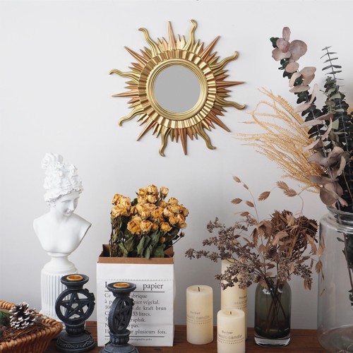 Epoksi Ayna Kalıbı Duvar Aynası Kalıbı Güneş Model Kalıbı Silikon 29cm