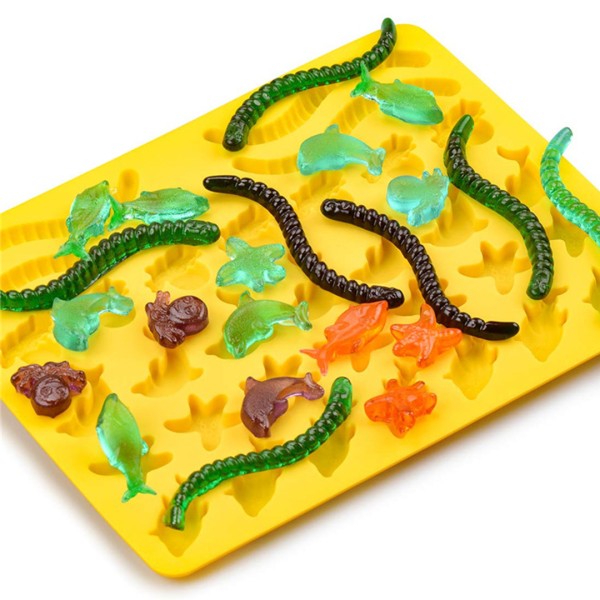 Epoksi Jelibon Kalıbı Haribo Kalıbı Deniz Canlıları Kalıbı Solucan Haribo Kalıbı - Damlalık Esans Hediyeli Epoksi Jelibon Kalıbı Haribo Kalıbı Deniz Canlıları Kalıbı Solucan Haribo Kalıbı - Damlalık Esans Hediyeli