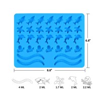 Epoksi Jelibon Kalıbı Haribo Kalıbı Deniz Canlıları Kalıbı Solucan Haribo Kalıbı - Damlalık Esans Hediyeli Epoksi Jelibon Kalıbı Haribo Kalıbı Deniz Canlıları Kalıbı Solucan Haribo Kalıbı - Damlalık Esans Hediyeli