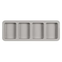 Sabun Kalıbı Dikdörtgen Sabun Kalıbı Çoklu Dikdörtgen Sabun Kalıbı Silikon 7.5x5.6cm GT792