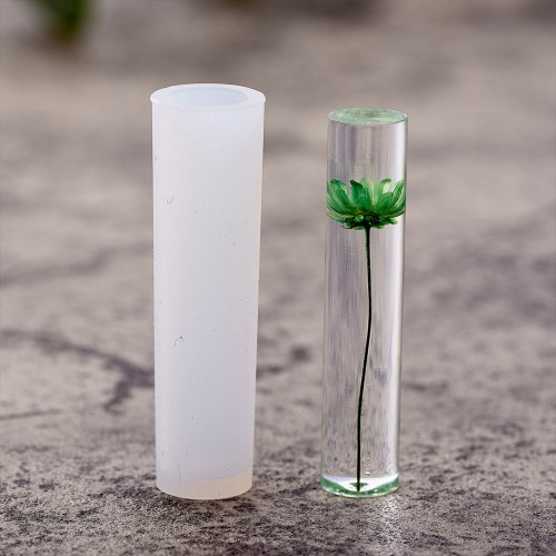 Epoksi Silindir Kolye Kalıbı Takı Kalıbı Silikon 5x1.5cm Epoksi Silindir Kolye Kalıbı Takı Kalıbı Silikon 5x1.5cm
