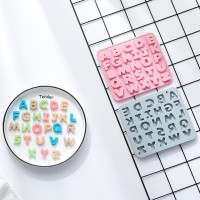 Pasta Harf Kalıbı Bubble Alfabe Kalıbı Taş Tozu Harf Kalıbı Şeker Hamuru Harf Kalıbı Silikon 2.2cm
