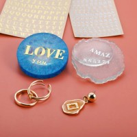 Epoksi Harf Sticker Çıkartmalı Sticker Harf Gold 45mm