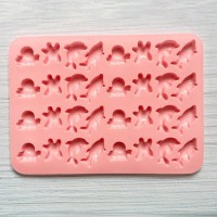 Epoksi Jelibon Kalıbı Haribo Kalıbı Deniz Canlıları Kalıbı Balık Haribo Kalıbı - Damlalık Esans Hediyeli GT-222