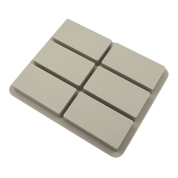 Sabun Kalıbı Çoklu Dikdörtgen Sabun Kalıbı DikdörtgenTaş Tozu Kalıbı Silikon 8x4x1cm GT278