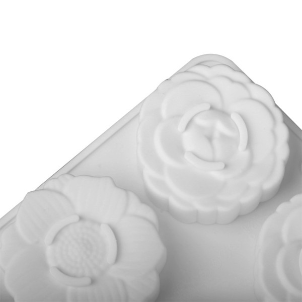 Papatya Mum Kalıbı Gül Mum Kalıbı Şakayık Mum Kalıbı Çiçek Çikolata Kalıbı Silikon 6.4x2cm