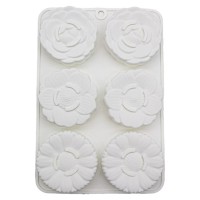 Papatya Mum Kalıbı Gül Mum Kalıbı Şakayık Mum Kalıbı Çiçek Çikolata Kalıbı Silikon 6.4x2cm