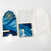 Epoksi Telefon Tutucu Ramazan Modeli Ayaklı Telefon Tutucu Kalıbı Silikon 19x10cm