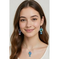 Epoksi Çoklu Kapadokya Balonu Kalıbı Balon Küpe Kolye Kalıbı Silikon 2.2x1.5cm