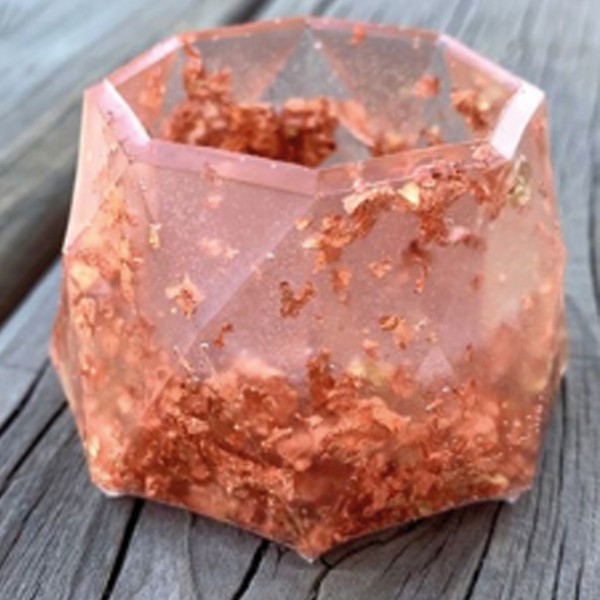 Epoksi Yaprak Varak Bakır Hobi Ahşap Yaprak Varak Bakır - 100 Adet