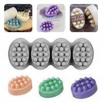 Sabun Kalıbı Oval Masaj Sabunu Kalıbı Tırtıklı Masaj Terafi Sabun Kalıbı Silikon 8.5x5.9x4.5cm Sabun Kalıbı Oval Masaj Sabunu Kalıbı Tırtıklı Masaj Terafi Sabun Kalıbı Silikon 8.5x5.9x4.5cm