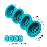Sabun Kalıbı Oval Masaj Sabunu Kalıbı Tırtıklı Masaj Terafi Sabun Kalıbı Silikon 8.5x5.9x4.5cm Sabun Kalıbı Oval Masaj Sabunu Kalıbı Tırtıklı Masaj Terafi Sabun Kalıbı Silikon 8.5x5.9x4.5cm