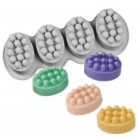 Sabun Kalıbı Oval Masaj Sabunu Kalıbı Tırtıklı Masaj Terafi Sabun Kalıbı Silikon 8.5x5.9x4.5cm Sabun Kalıbı Oval Masaj Sabunu Kalıbı Tırtıklı Masaj Terafi Sabun Kalıbı Silikon 8.5x5.9x4.5cm