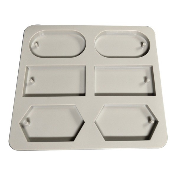 Sabun Kalıbı Oval Altıgen Dikdörtgen Sabun Kalıbı Kalp Taş Tozu Kalıbı Silikon GT283