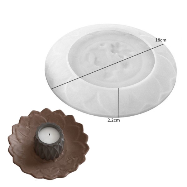 Epoksi Tabak Kalıbı Lotus Tabak Kalıbı Taş Tozu Çiçek Tabak Kalıbı Silikon 18x18x2.2cm Epoksi Tabak Kalıbı Lotus Tabak Kalıbı Taş Tozu Çiçek Tabak Kalıbı Silikon 18x18x2.2cm