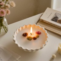 Epoksi Tabak Kalıbı Taş Tozu Tabak Kalıbı Mum Tabak Kalıbı Silikon 15.3x15.3x4.8cm