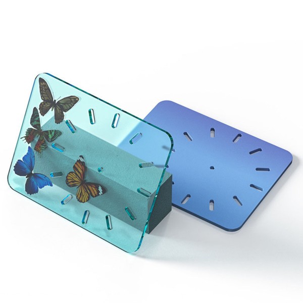 Epoksi Saat Kalıbı Dikdörtgen Saat Kalıbı Silikon 28.9x22.9cm - Mekanizma Hediyeli