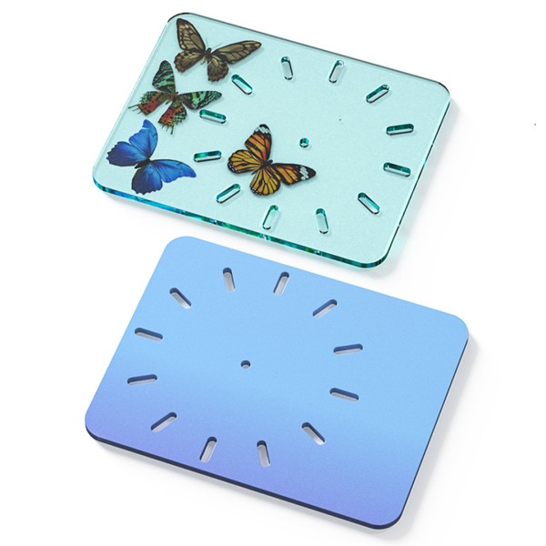 Epoksi Saat Kalıbı Dikdörtgen Saat Kalıbı Silikon 28.9x22.9cm - Mekanizma Hediyeli Epoksi Saat Kalıbı Dikdörtgen Saat Kalıbı Silikon 28.9x22.9cm - Mekanizma Hediyeli