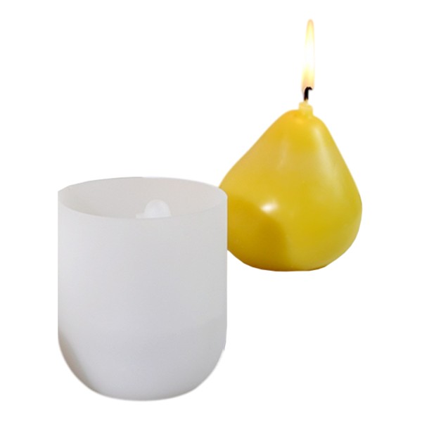 Epoksi Armut Kalıbı Mum Armut Kalıbı Taş Tozu Armut Kalıbı Silikon 8.2x7.3cm